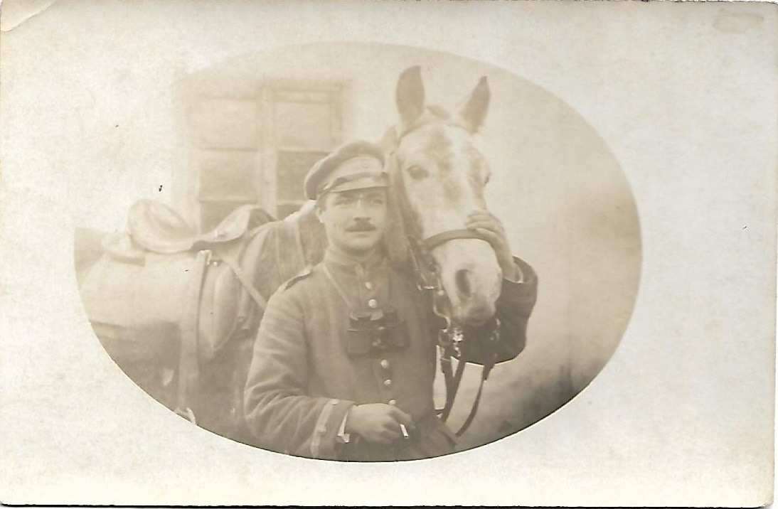 Abb. 1 Walter Wienand im Ersten Weltkrieg bei der Reserve Kavallerie Abteilung 48 in Galizien 1916